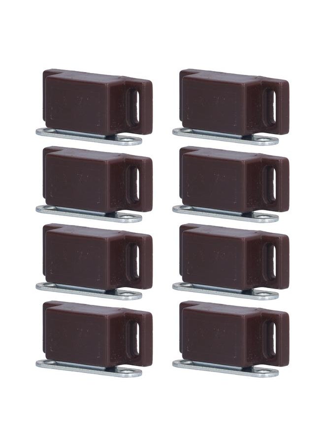 Thoraya 8 Set Stainless Steel Magnetic Door Catch Cupboard Closet Cabinet Door Damper Buffer Furniture AccessoriesBrown  - Image 3