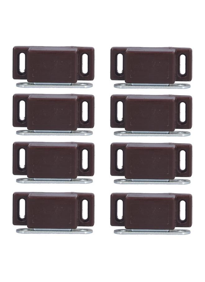 Thoraya 8 Set Stainless Steel Magnetic Door Catch Cupboard Closet Cabinet Door Damper Buffer Furniture AccessoriesBrown  - Image 4
