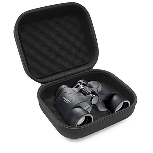 CASEMATIX Binocular Case with Impact-Absorbing Foam Interior - Hard Shell Protection, Reinforced Zippers, Comfortable Rubber Travel Handle, Accessory Bag - Binocular Cases Only - Image 1
