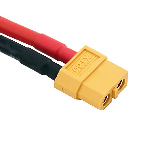 OliYin 3pcs XT90 Male to XT60 Female Connector Converter Adaptor with 12awg 1.96inch 5cm Cable(Pack of 3) - Image 5