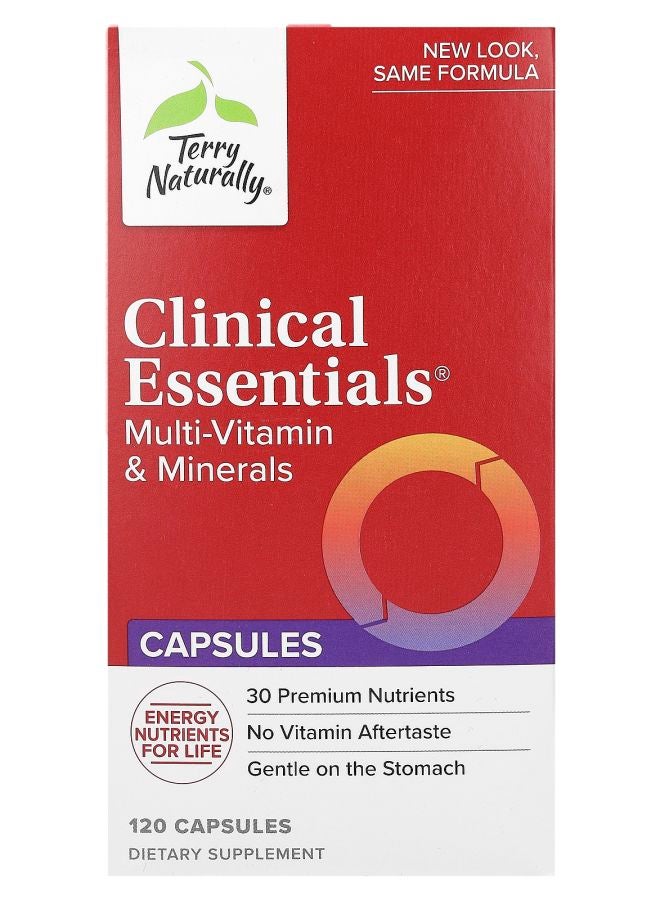 Terry Naturally Clinical Essentials Multi-Vitamin & Minerals 120 Capsules