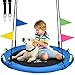 HeyZoo Tree Swing Saucer Flying Swing 40 Inch for Kids 900lbs Weight Capacity with Adjustable Hanging Straps for Backyard and Outdoor Playground Gifts for Kids Blue - Image 3