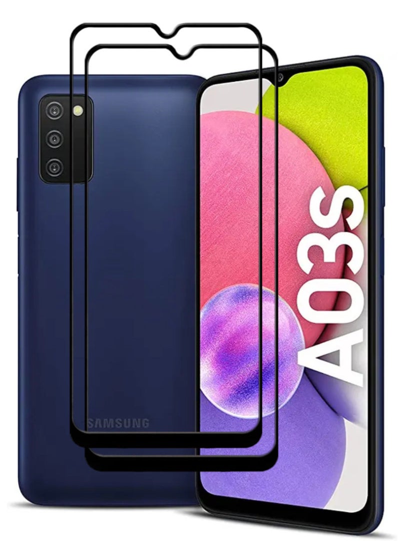 ACLIX 2 Pieces Antistatic ESD Dustproof Premium Quality High Definition Tempered Glass Screen Protector Designed For Samsung Galaxy A03s - Image 1