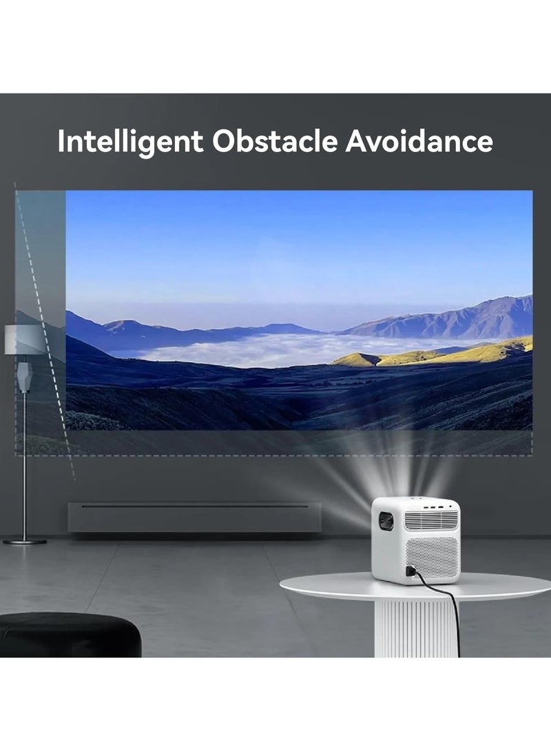 wanbo Mozart 1 Full HD Smart Projector Bundle | Native 1080P 4K HDR, 900 ANSI, HDMI ARC | Android TV 2G+32G, WiFi 6 & Bluetooth | Auto Focus, Keystone & Obstacle Avoidance, Dust Proof, 16W Speaker | Includes Wanbo Floor Stand (5KG Load) + Protective Projector Bag Case - Image 4