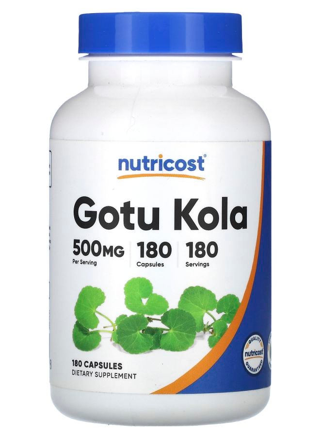 Nutricost Gotu Kola 500 mg 180 Capsules