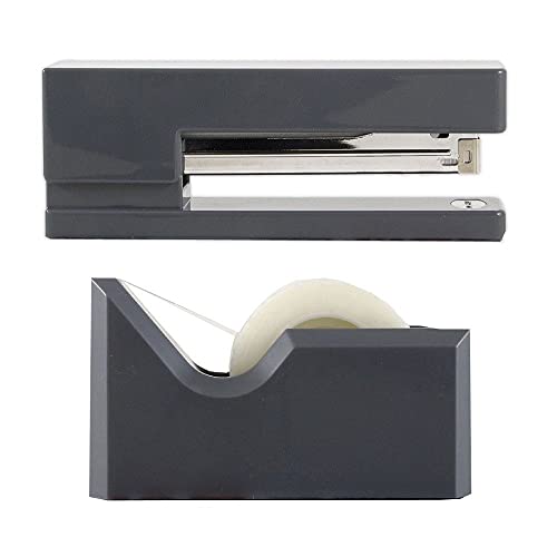 JAM PAPER Office & Desk Sets - 1 Stapler & 1 Tape Dispenser - Grey - 2/Pack - Image 2
