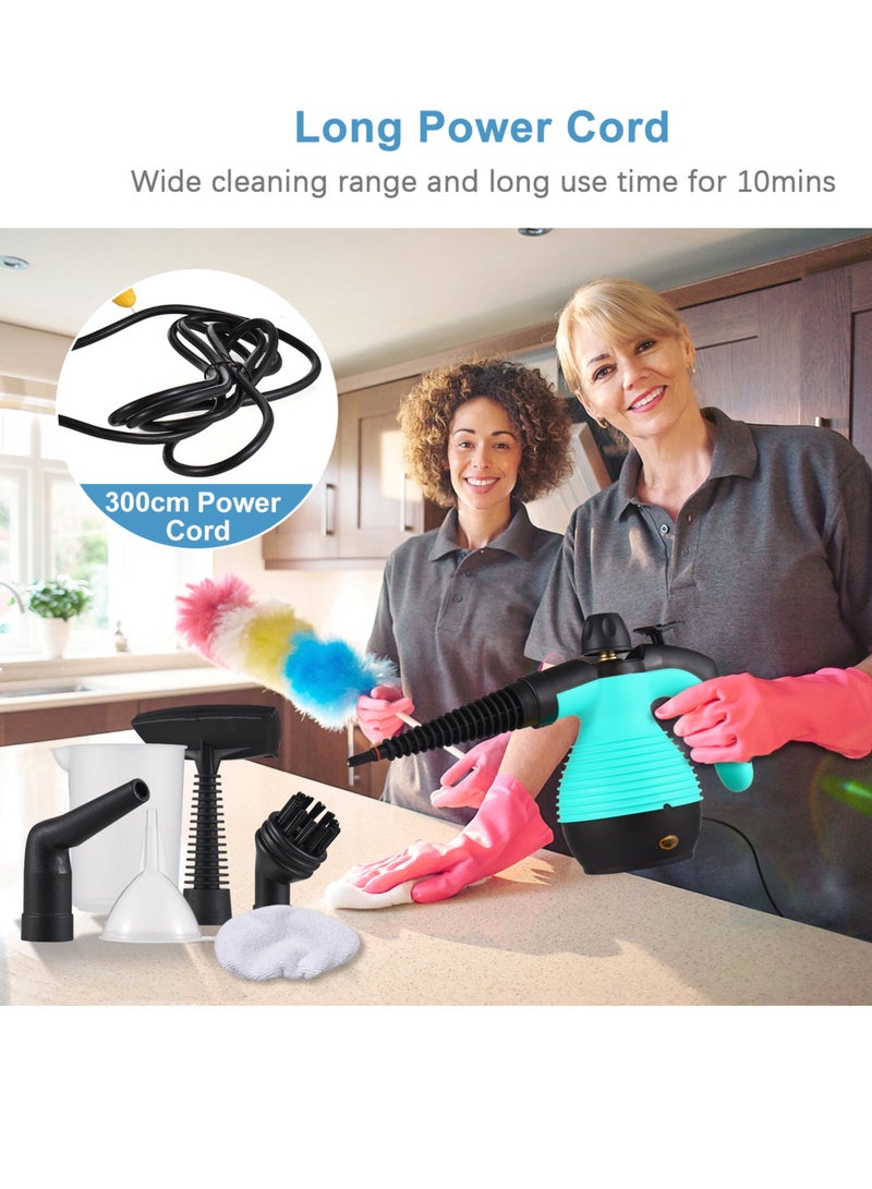 Handheld Steam Cleaner, 1050W Multifunctional High Temperature Pressurized Steam Cleaning Machine with 9PCS Accessory - Image 5