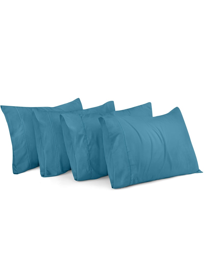 Utopia Bedding Utopia Bedding Queen Pillow Cases - 4 Pack - Envelope Closure - Soft Brushed Microfiber Fabric - Shrinkage and Fade Resistant Pillow Covers Queen Size 20 X 30 Inches (Queen  Denim Blue)  - Image 1