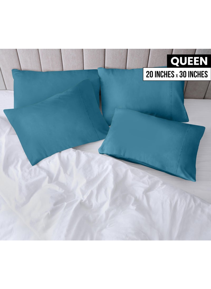 Utopia Bedding Utopia Bedding Queen Pillow Cases - 4 Pack - Envelope Closure - Soft Brushed Microfiber Fabric - Shrinkage and Fade Resistant Pillow Covers Queen Size 20 X 30 Inches (Queen  Denim Blue)  - Image 2