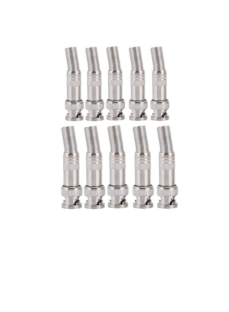 موصل BNC ذكر تصميم احترافي سهل التثبيت قوي التوافق المظهر البسيط موصل BNC لكاميرات CCTV حزمة من 10 - Image 3