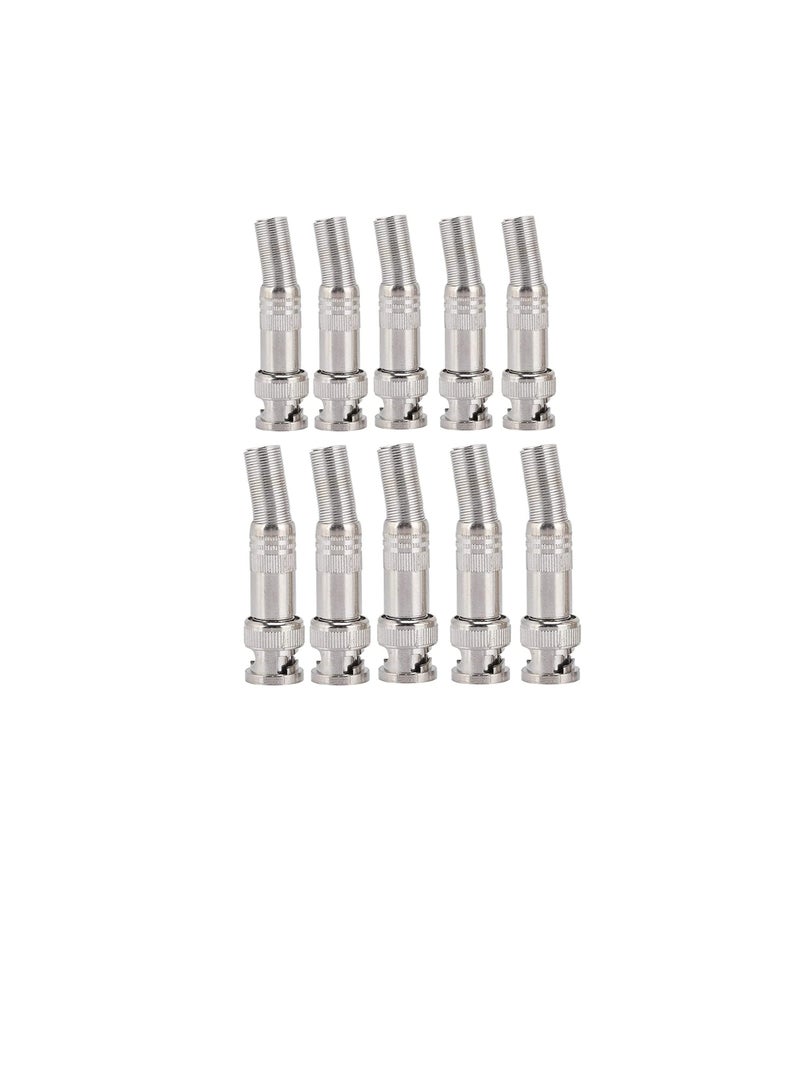 موصل BNC ذكر تصميم احترافي سهل التثبيت قوي التوافق المظهر البسيط موصل BNC لكاميرات CCTV حزمة من 10 - Image 2