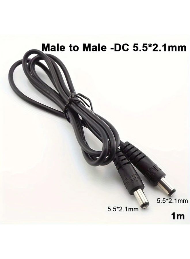 DC Male to Male Power Cable 5 5x2 1mm Connector for CCTV Monitor USB Device 19 69inch Length - Image 4