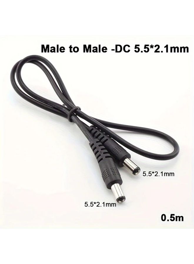 DC Male to Male Power Cable 5 5x2 1mm Connector for CCTV Monitor USB Device 19 69inch Length - Image 5