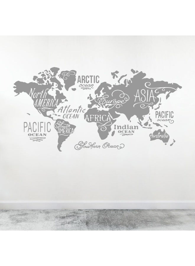 MAXPIX LLC MAXPIX- World Map Wall Vinyl Decal Sticker for Living Room, Bedroom, Nursery, Office - Image 1