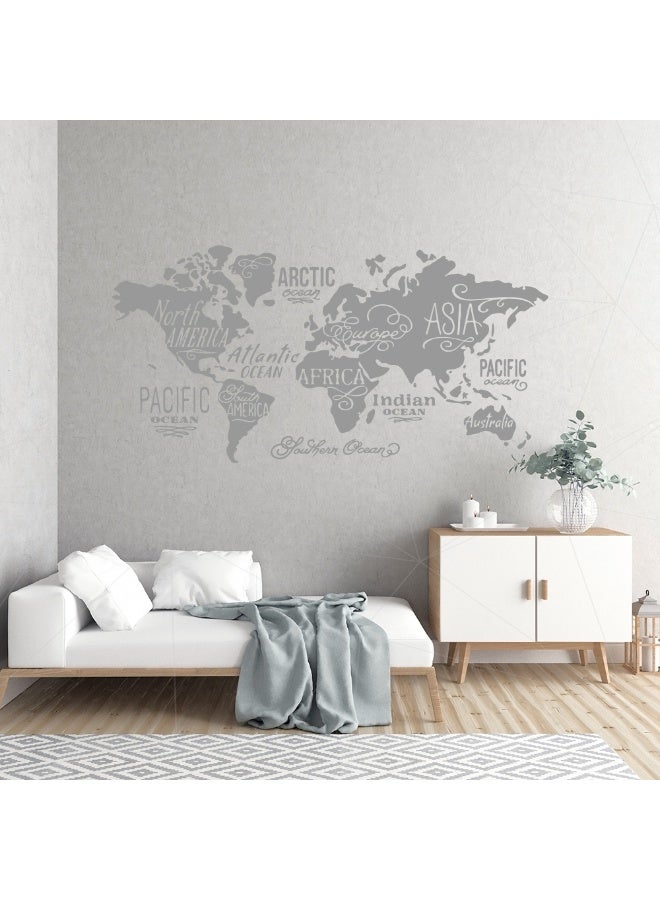 MAXPIX LLC MAXPIX- World Map Wall Vinyl Decal Sticker for Living Room, Bedroom, Nursery, Office - Image 2