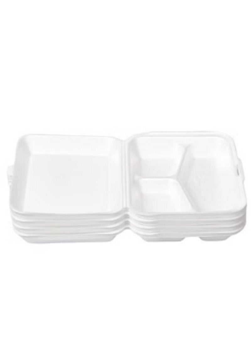 50 PCS Disposable foam dishes with cover - Image 1