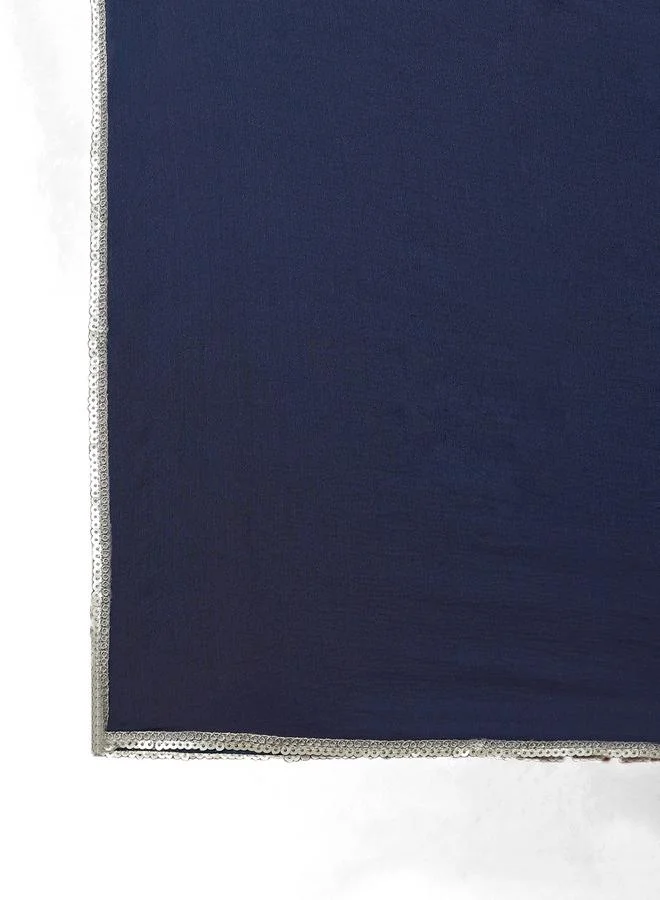 globus Embroidered Yoke Straight Kurta, Pants and Dupatta Festive Set