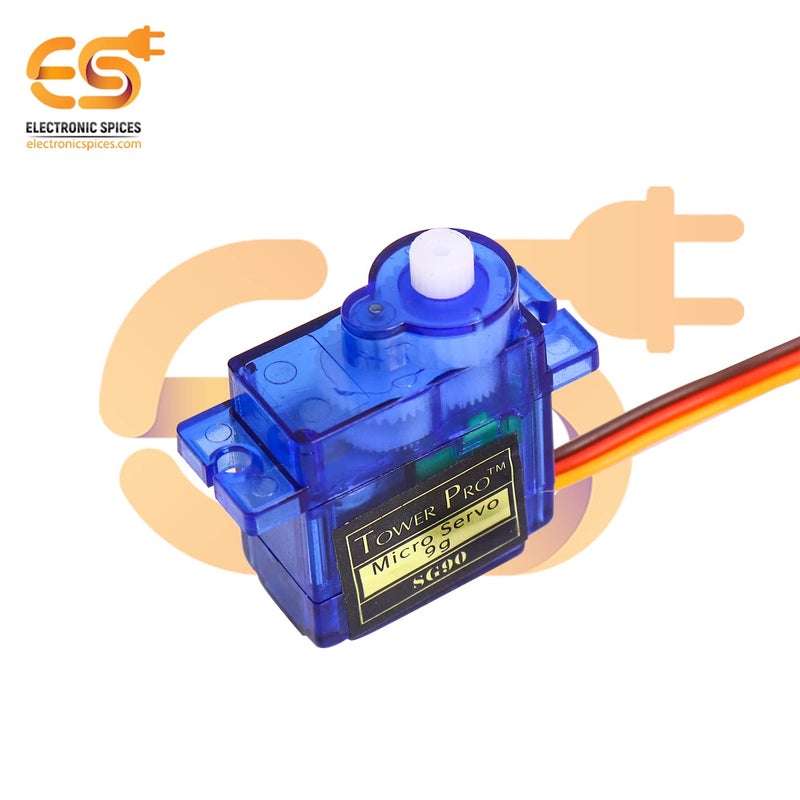Electronicspices محرك سيرفو رقمي صغير SG90 9G لطائرات الهليكوبتر والطائرات والقوارب والتحكم في الروبوتات (عبوة من 5 قطع) - Image 5