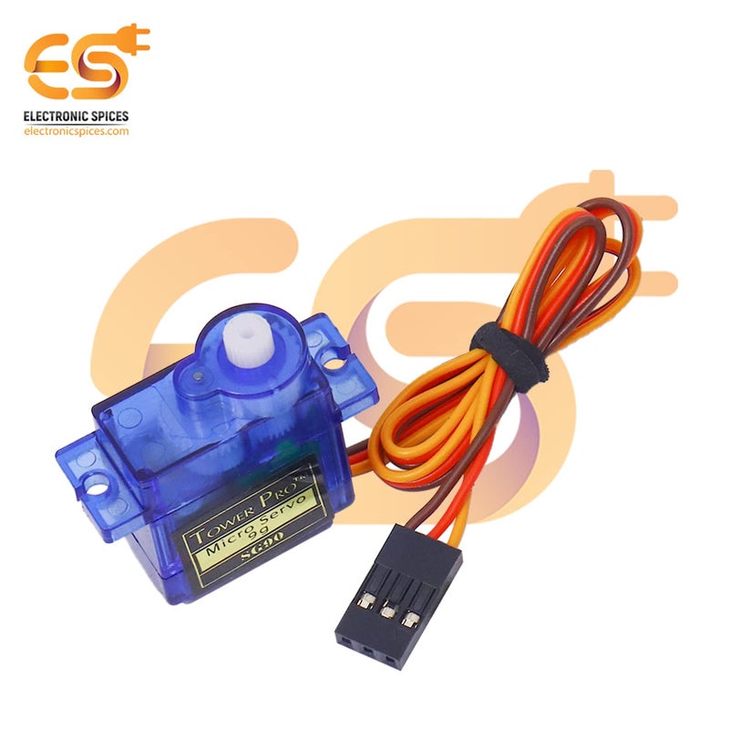 Electronicspices محرك سيرفو رقمي صغير SG90 9G لطائرات الهليكوبتر والطائرات والقوارب والتحكم في الروبوتات (عبوة من 5 قطع) - Image 3