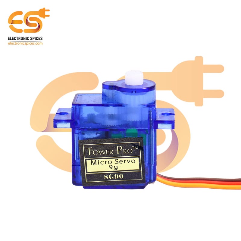 Electronicspices محرك سيرفو رقمي صغير SG90 9G لطائرات الهليكوبتر والطائرات والقوارب والتحكم في الروبوتات (عبوة من 5 قطع) - Image 4