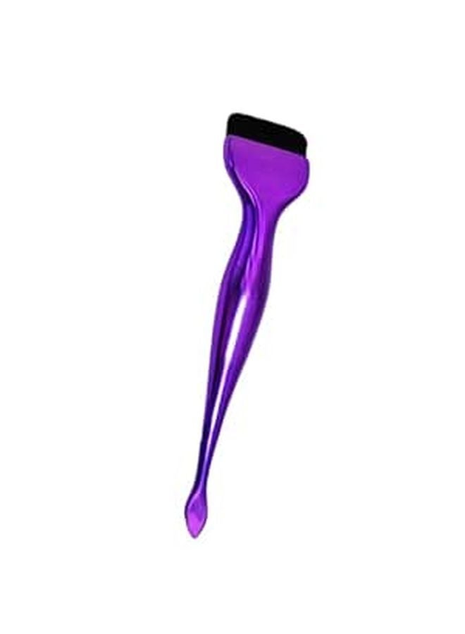 Purple Foundation Brush and Small Powder Brush for Seamless Liquid and Cream Makeup - Image 1