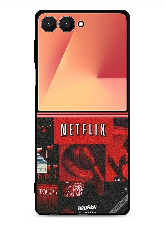 Covernex Samsung Galaxy Z Flip7 Protective Case Cover Netflix Tags - Image 1