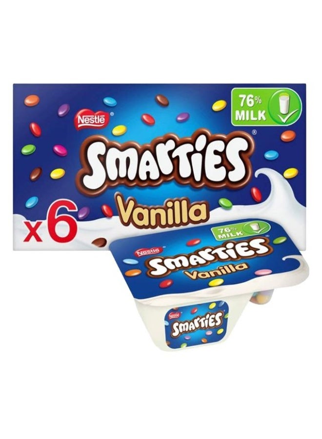 Smarties Split Pot Vanilla - 6 x 107g