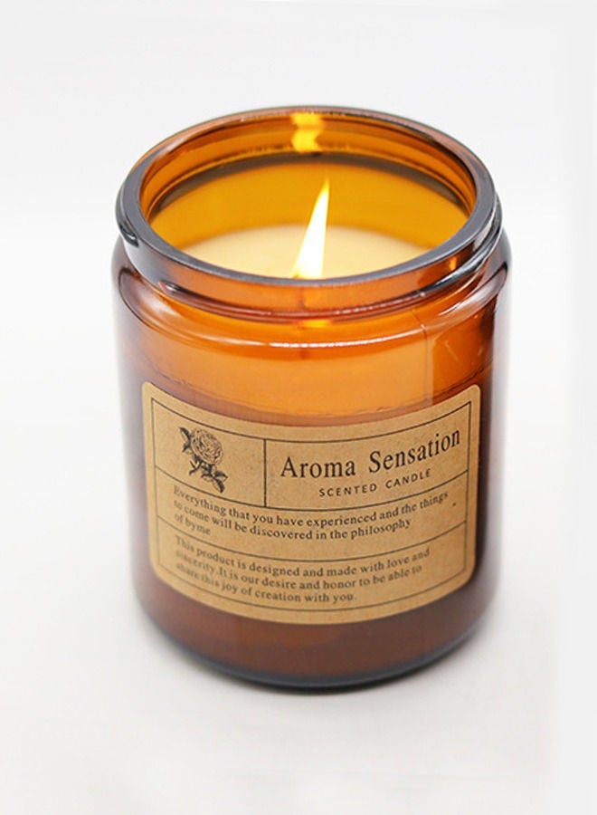 أروما جرة شمعة معطرة مع غطاء مثالي تصميم مثالي للأزياء ديكور هدية هدية باندان - Image 1