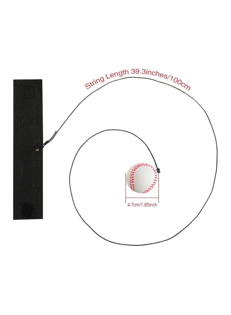 JOLLITY LLC 4 Pieces Wrist Ball with Cord, Diameter 6 cm Wrist Return Ball, Ball On The String Jumping Ball, Bouncy Ball, Wrist Ball, Rubber Bouncy Ball, Sports Toy for Children Adults - Image 2