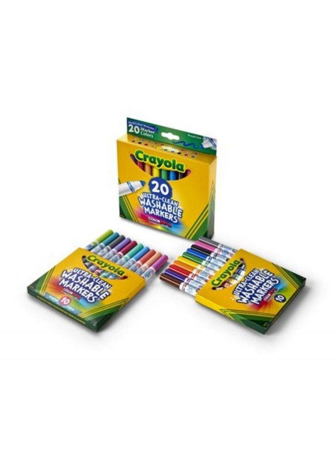 Crayola Fine Line Ultraclean Washable Markers 20 Count - Image 3