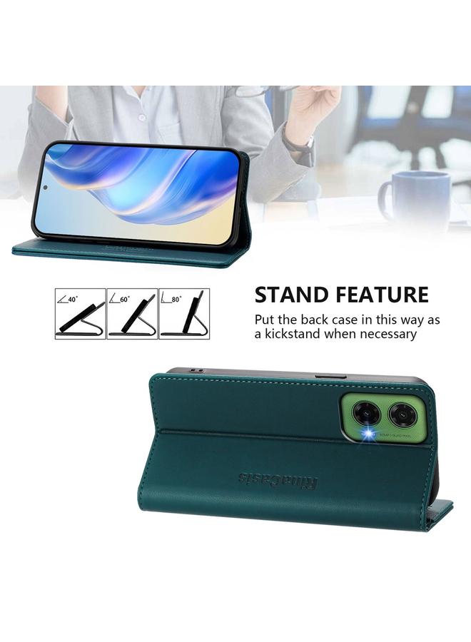 اس-توب جراب لهاتف Motorola Moto G35 RC01، جراب هاتف جلدي مزدوج الطي مزود بخاصية الشفط المغناطيسي بتقنية RFID - Image 4