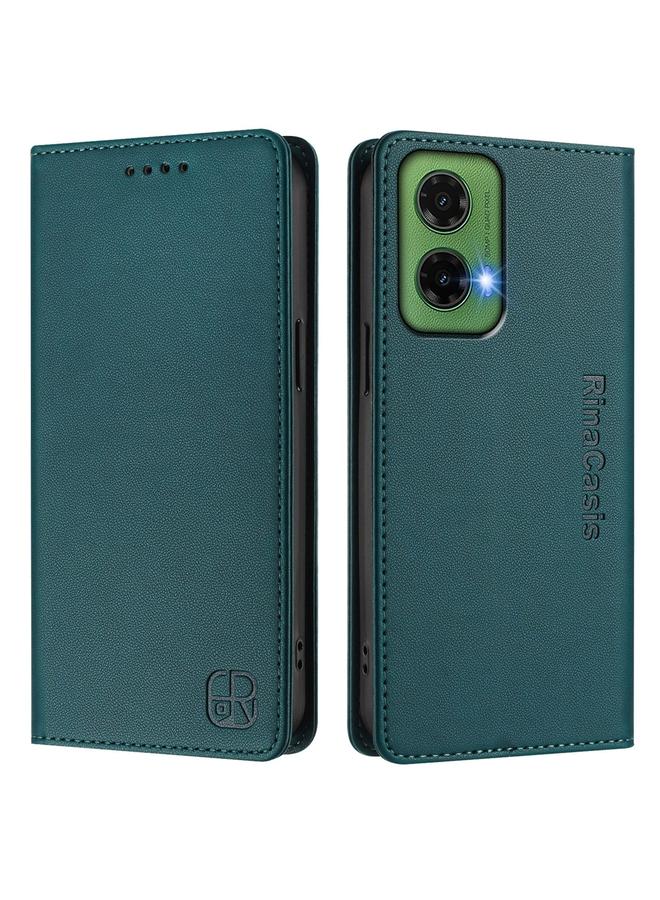 اس-توب جراب لهاتف Motorola Moto G35 RC01، جراب هاتف جلدي مزدوج الطي مزود بخاصية الشفط المغناطيسي بتقنية RFID - Image 2