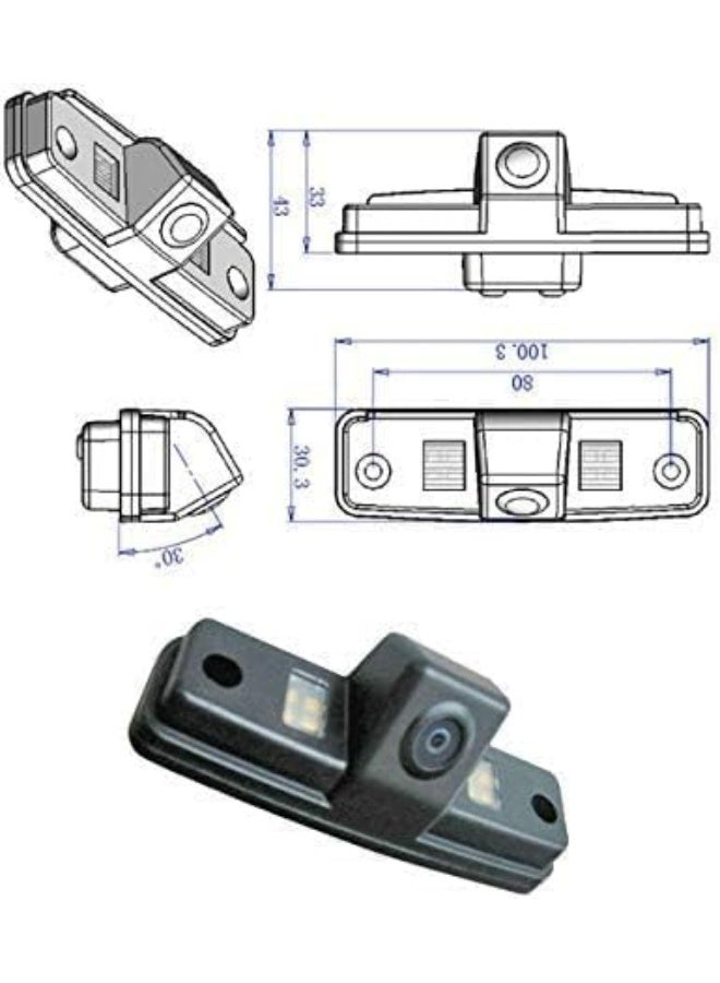 TheCoolCube CCD Chip Car Back Up Rear View Reverse Reversing Parking Camera for Subaru - Image 5