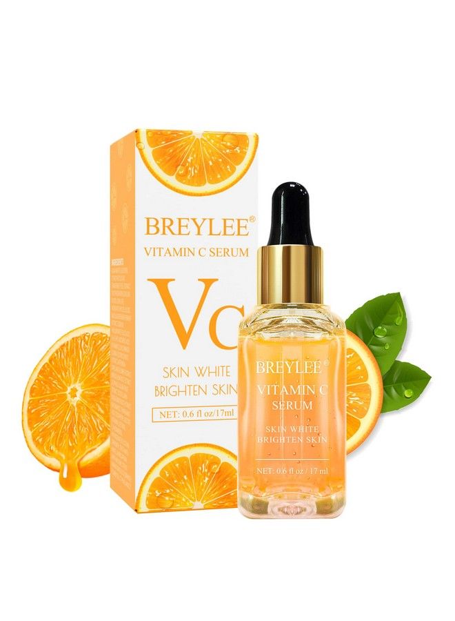 Breylee سيروم فيتامين سي للوجه والعين (O6 أونصة) لتفتيح البشرة وإزالة البقع الداكنة وتقليل التجاعيد ومكافحة الشيخوخة مرطب سيروم تفتيح مع حمض الهيالورونيك وفيتامين E وريتنويد ونيكوتيناميد - Image 2