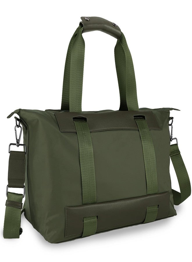 U+U Duffel Bag, Personal Item Travel Bag with Multiple Compartments, Sports Tote Gym Bag, Weekender Overnight Bag, Hunter Green - Image 1