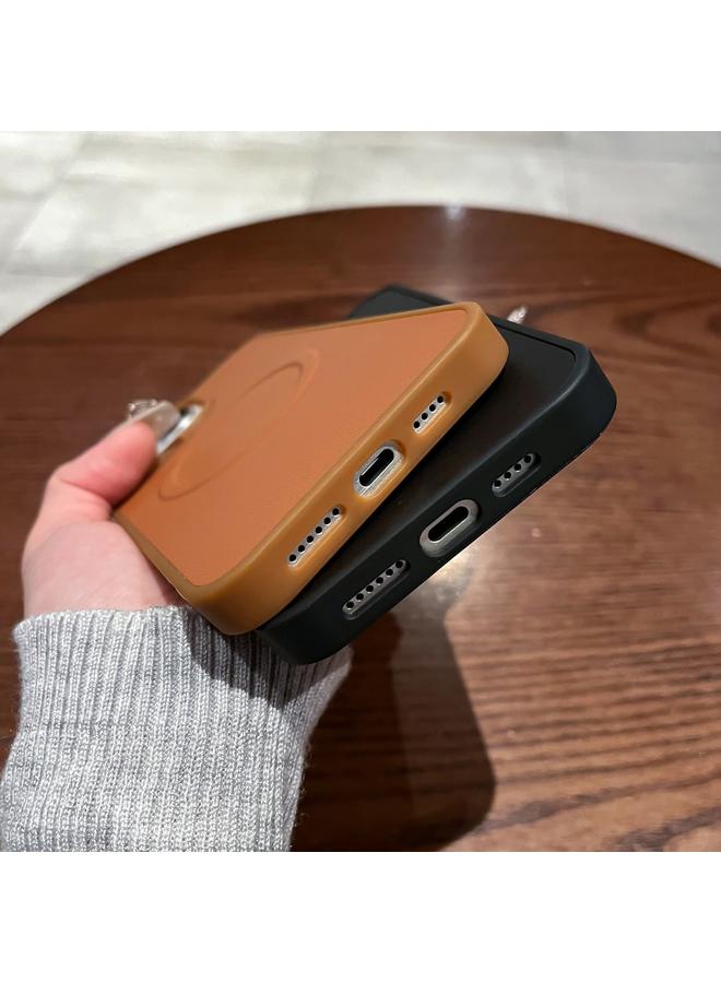 S-TOP Case For iPhone 12 2 in 1 MagSafe Magnetic Silicone Leather Phone Case - Image 5