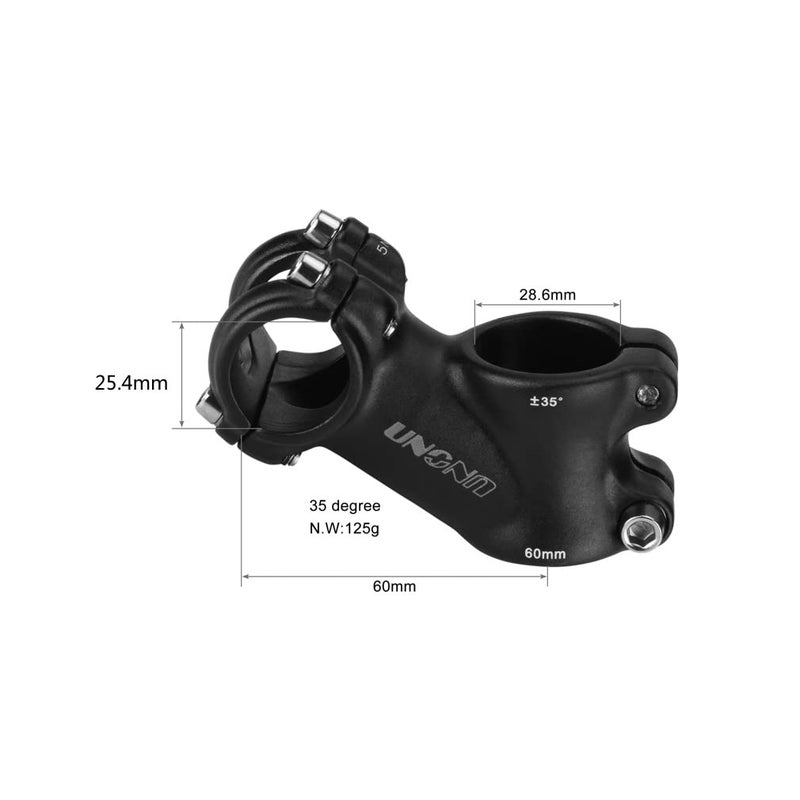 FOMTOR 25.4 stem 60mm 35 Degree FOMTOR Bike Handlebar Stem Riser MTB Stem for Mountain Bike Road Bike BMX MTB - Image 2