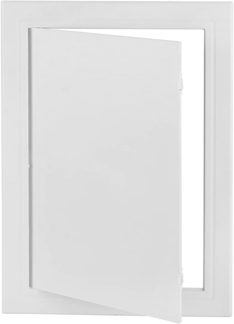 CABAX - 8 x 12 inch plastic access panel for drywall, reinforced plumbing wall access doors with removable hinges, white color - Image 2