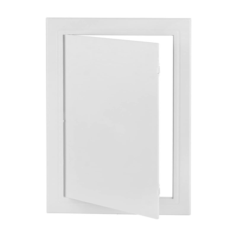 CABAX - 8 x 12 inch plastic access panel for drywall, reinforced plumbing wall access doors with removable hinges, white color - Image 1