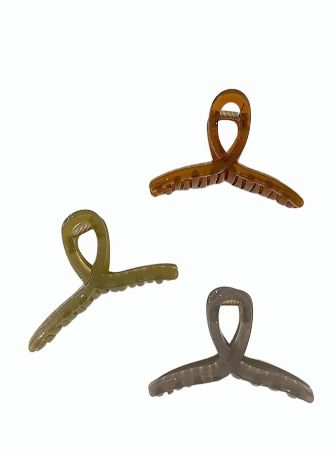 DIGALI ENTERPRISE Ultimate Large Jelly Hair Clips for Women | Strong Hold Butterfly Claw Clips | Non-Slip Hair Accessories for Thick Hair | Ideal for Daily Use (Pack of-6)(MULTI COLOR) - Image 3