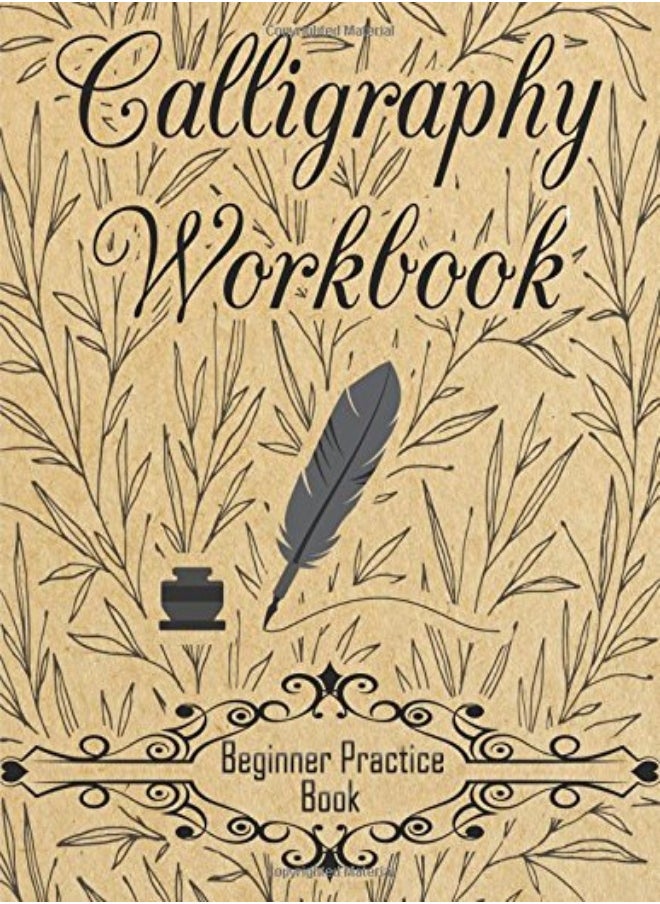 null - Calligraphy Workbook (Beginner Practice Book): Beginner Practice Workbook 4 Paper Type Line Letterin - Image 1
