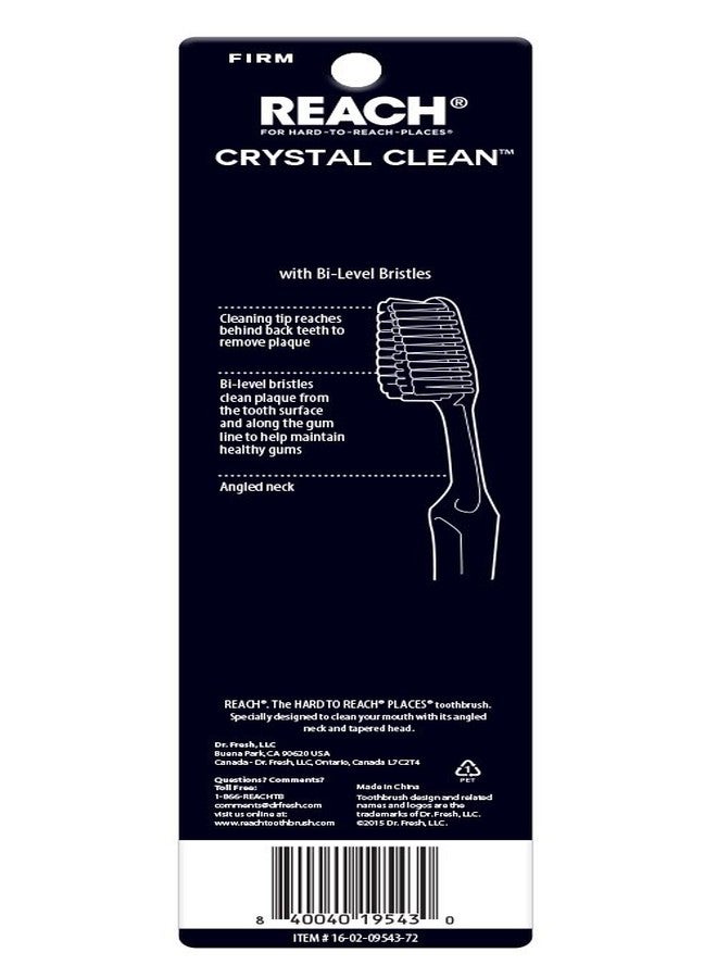 ريتش فرشاة أسنان ريتش كريستال كلين، قيمة عددية، صلبة، عبوة من قطعتين - Image 3