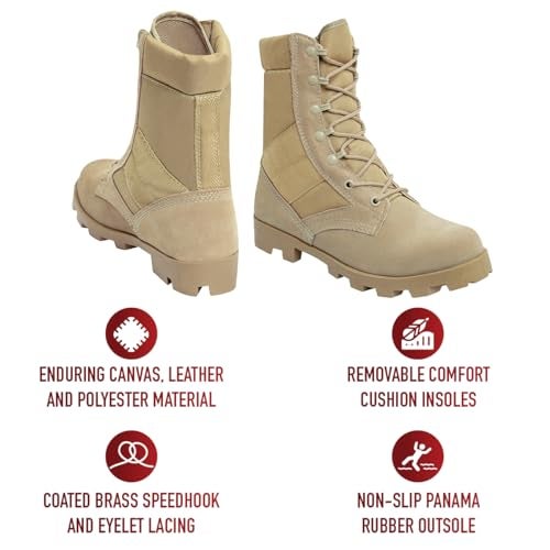 ROTHCO Gi Type Desert Tan Boot 10 US - Image 5