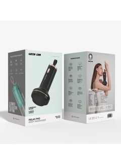 GREEN LION Relax Pro Body Massager / 5 Massage Modes / 6 Speed Levels / Variety of Interchangeable Heads / High Power Motor / Low Noise Motor / Built-in Rechargeable Battery - Black  - Image 3