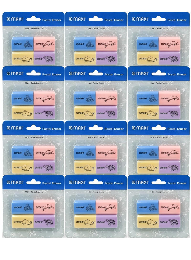 Maxi 48-Piece Fancy Pencil Eraser Multicolour - Image 1