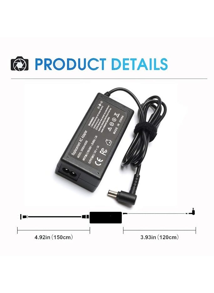 JSBazar 25W -42W 14V DC Power Cord for Samsung Monitor LTM1555B LTM1555X LTM1755X LTM1775W TV LCD TFT 770 LCD Monitor Adapter Power Supply Charger  Work with 14V 1.79A and 3A  - Image 2