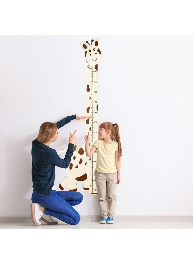 LIKEYO Growth Chart for Wall Wooden - Cute Giraffe Kids Height Wall Chart, Height Measurement for Wall Ruler Wall Chart for Kids Height, Wall Measuring Chart for Bedroom Playroom Nursery Decor - Image 5