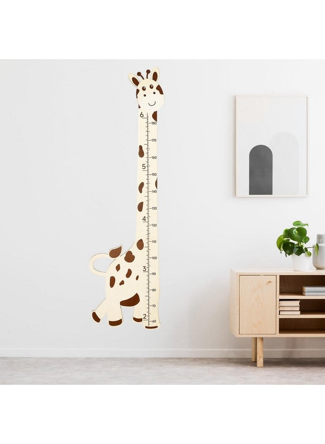 LIKEYO Growth Chart for Wall Wooden - Cute Giraffe Kids Height Wall Chart, Height Measurement for Wall Ruler Wall Chart for Kids Height, Wall Measuring Chart for Bedroom Playroom Nursery Decor - Image 2