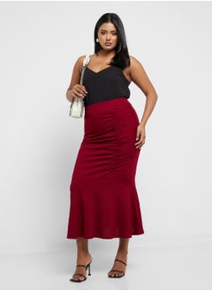 Ginger Plus Ruched Mermaid Cut Skirt  - Image 1