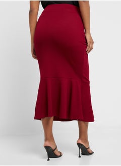 Ginger Plus Ruched Mermaid Cut Skirt  - Image 3